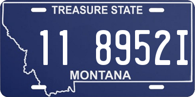 MT license plate 118952I