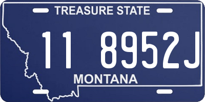 MT license plate 118952J