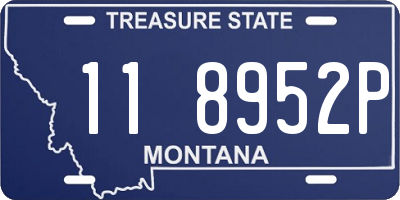 MT license plate 118952P