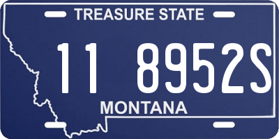 MT license plate 118952S