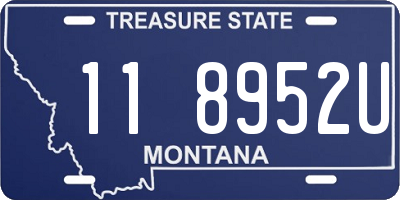 MT license plate 118952U