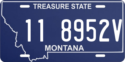 MT license plate 118952V