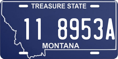 MT license plate 118953A