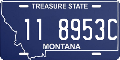 MT license plate 118953C