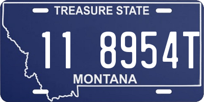 MT license plate 118954T