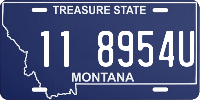 MT license plate 118954U