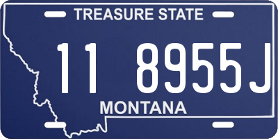 MT license plate 118955J