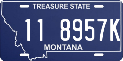 MT license plate 118957K