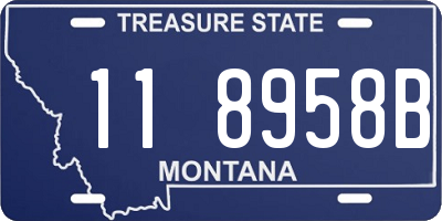 MT license plate 118958B