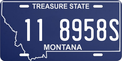 MT license plate 118958S