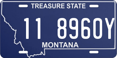 MT license plate 118960Y