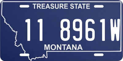 MT license plate 118961W