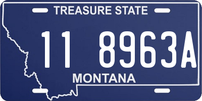 MT license plate 118963A