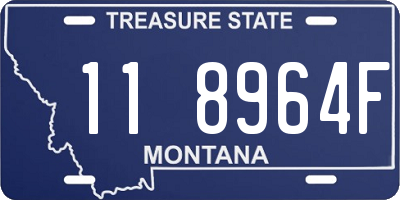 MT license plate 118964F