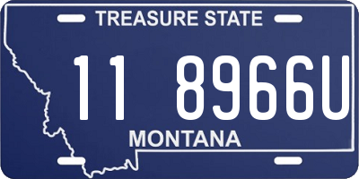 MT license plate 118966U