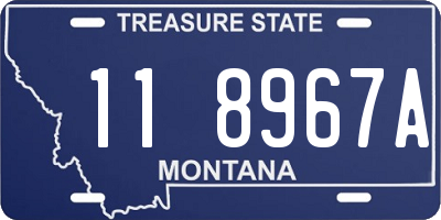 MT license plate 118967A