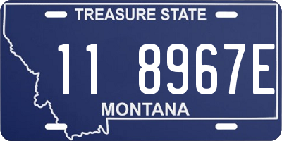 MT license plate 118967E