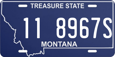 MT license plate 118967S