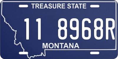 MT license plate 118968R