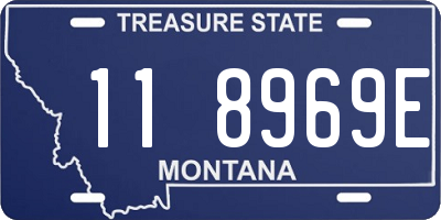 MT license plate 118969E