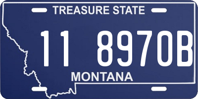 MT license plate 118970B