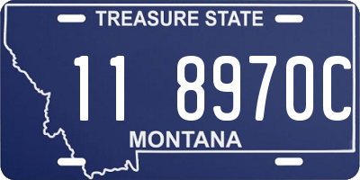 MT license plate 118970C