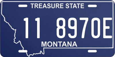 MT license plate 118970E