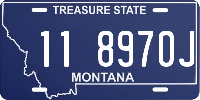 MT license plate 118970J