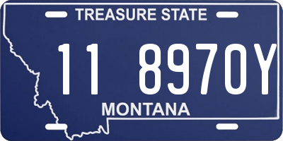 MT license plate 118970Y