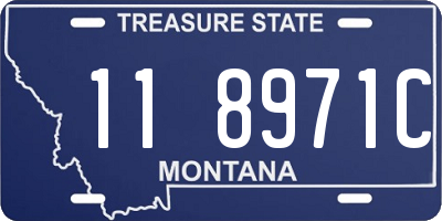 MT license plate 118971C