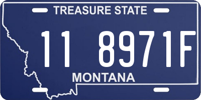 MT license plate 118971F