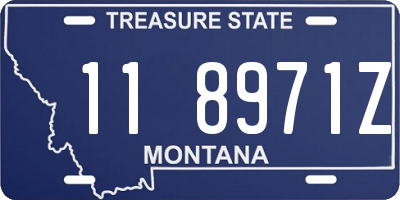 MT license plate 118971Z