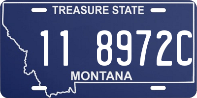 MT license plate 118972C