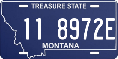 MT license plate 118972E