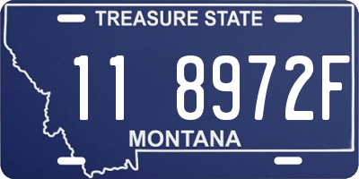 MT license plate 118972F