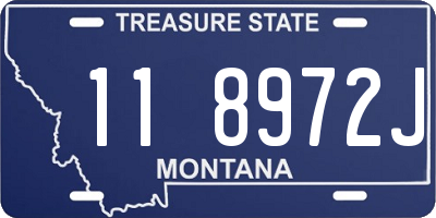 MT license plate 118972J