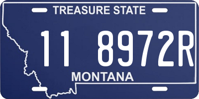 MT license plate 118972R