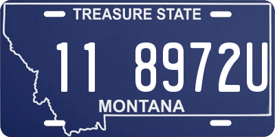 MT license plate 118972U