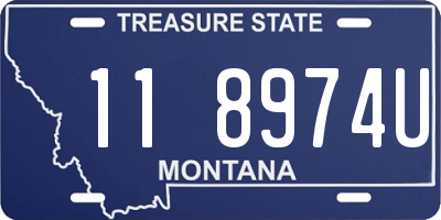 MT license plate 118974U