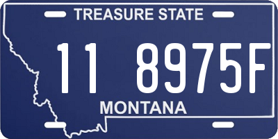MT license plate 118975F
