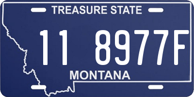 MT license plate 118977F
