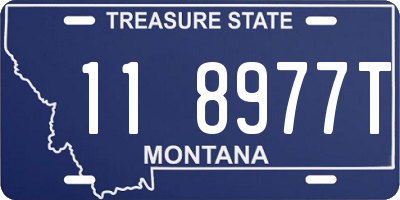 MT license plate 118977T