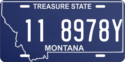 MT license plate 118978Y