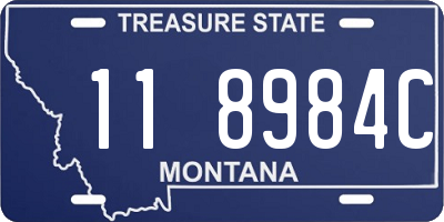 MT license plate 118984C