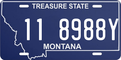 MT license plate 118988Y