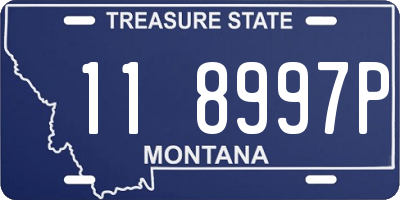 MT license plate 118997P