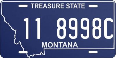 MT license plate 118998C