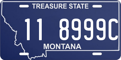 MT license plate 118999C