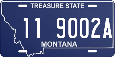 MT license plate 119002A