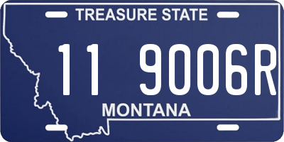 MT license plate 119006R